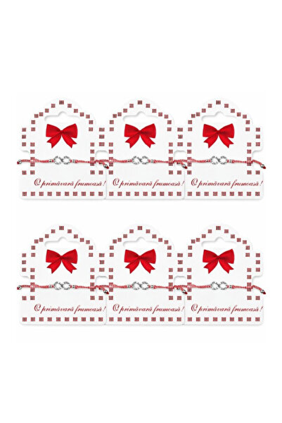 OEM Set of 6 Martisoure Bracelets – Infinity Symbol with Crystals