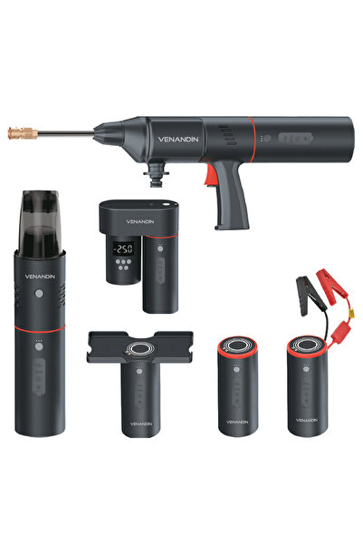 Universal CarMaster Profesyonel Araç Bakım Seti: Yıkama, Süpürge, Kompresör v...