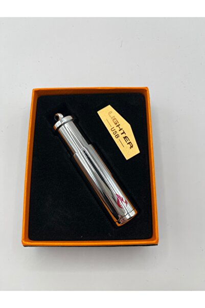 Hunter Premium Şarjlı Elektrikli Metal Çakmak | Kırmızı Isıtmalı Orta Bölme |...