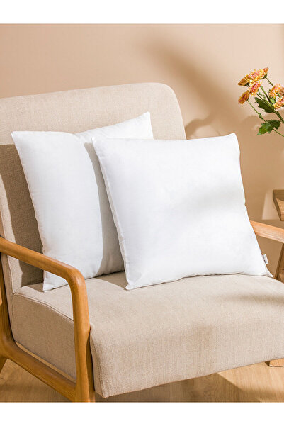 LC Waikiki وسادة ديكور بيضاء مسطحة من ALITA CITY Farkily LCW HOME مقاس 45x45 سم