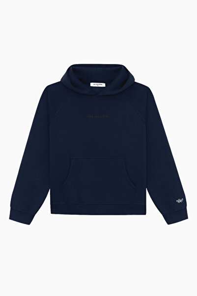 Cos Weirdos Indigo Navy Blue Basic Oversized Hoodie Sweatshirt