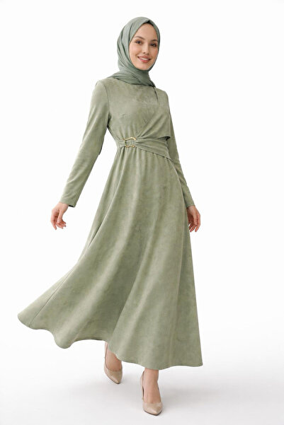 Esmira Stil Bolerolu Toka Aksesuarlı Kadın Elbise