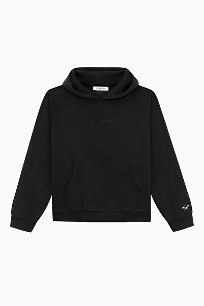 Cos Weirdos Black Black Basic Oversized Hoodie Sweatshirt