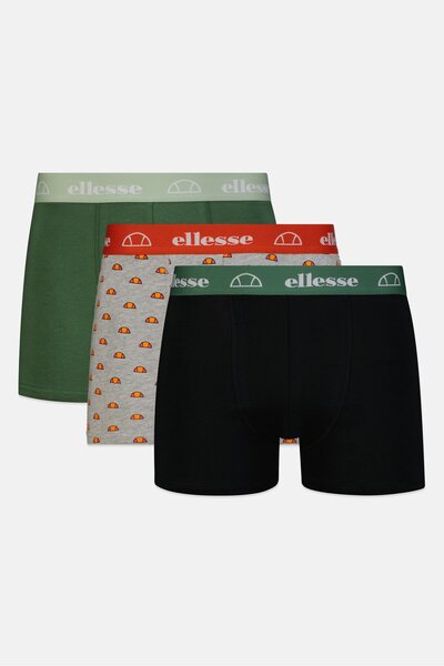 Ellesse شورت رجالي بشعار العلامة التجارية، 3 قطع، متعدد الألوان