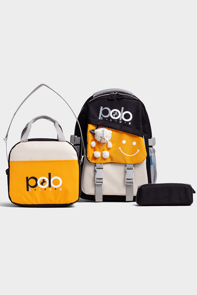 By Hakan My Polo 2015 3-PIECE Geantă pentru școală primară și gimnazială Rucs...