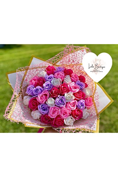 Trandafiri de săpun Bouquet 39 multicolor