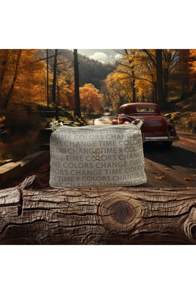 candaşlar Geantă crossbody casuală cu imprimeu text Vizyon