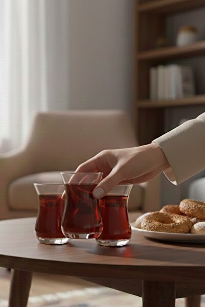 DECOSTYLE Ajda 6-Piece Tea Cup Set 160 Cc - Paşabahçe