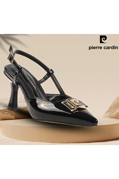 Pierre Cardin Pc-55775 Pantofi clasici cu toc din piele lăcuită și cataramă