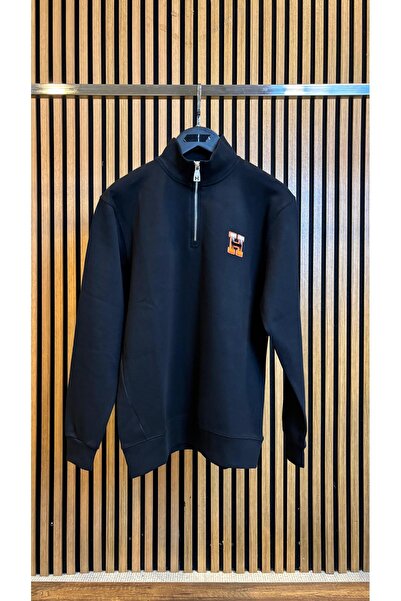 JESSE STORY Men's - Women's Unisex Half-Zipper Design Sweatshirt with Accesso...