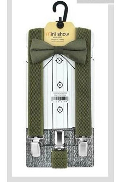 BİGÜMEX Neki Buki Flat Suspender Bow Tie Set 1-10 Years