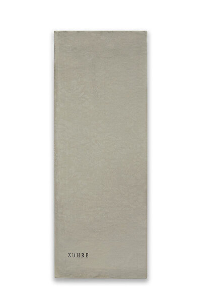 Zühre Floral Patterned Floş Küf Green Shawl 0025