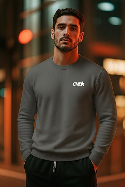 COMBİNE MİCHAİL Мъжка блуза с печат CMB Smoke