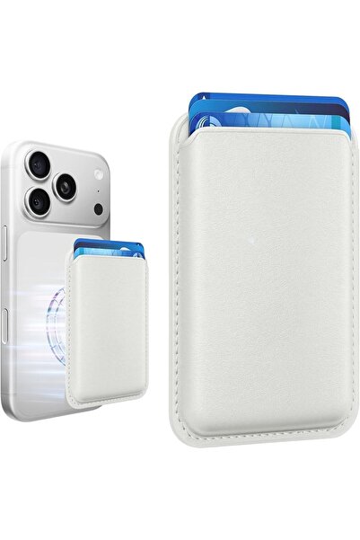 CaseHub Magsafe Cüzdan Mıknatıslı Deri Kartlık Tüm Telefon Modelleriyle Uyuml...
