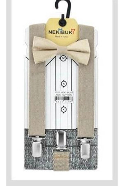 BİGÜMEX Neki Buki Flat Suspender Bow Tie Set 1-10 Years