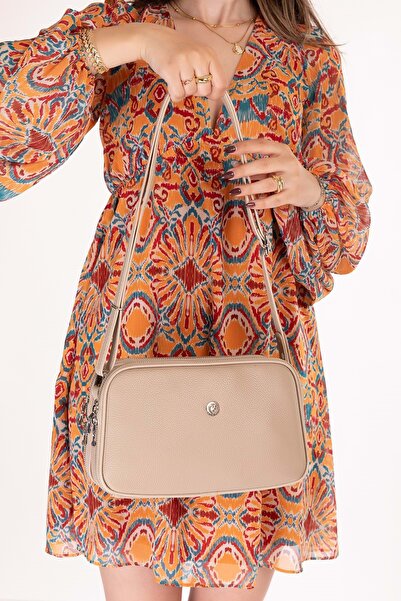 Gondol Women's Daily Cross Shoulder Bag Gp.1327 Beige