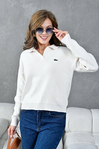 Park Karon Women's Polo Neck Basic Knitwear Sweater 10960