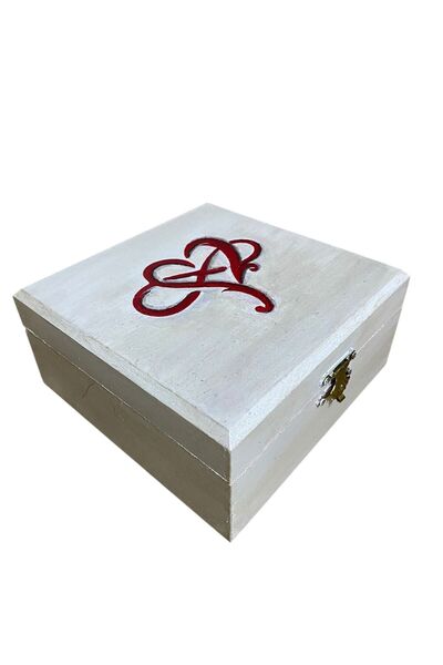 Butik Center 15X15 cm Empty Box Handcrafted Wooden Memory Box Gift for Lover ...