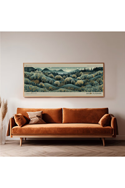 woodhomeworks Tek Parça Gerçek Ahşap Yatay Panorama Çerçeveli Tablo yayai kucama