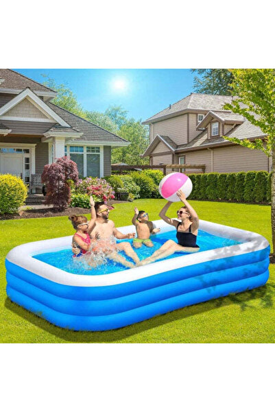 No branded Blue Inflatable Pool 200 CM