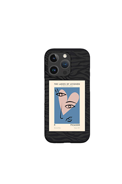 KaffCase غطاء هاتف آيفون 16 برو ماكس من السيليكون الفاخر بنمط الحمار الوحشي