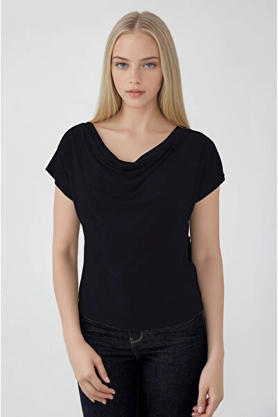 Vitrin Flowy Degaje Collar Blouse