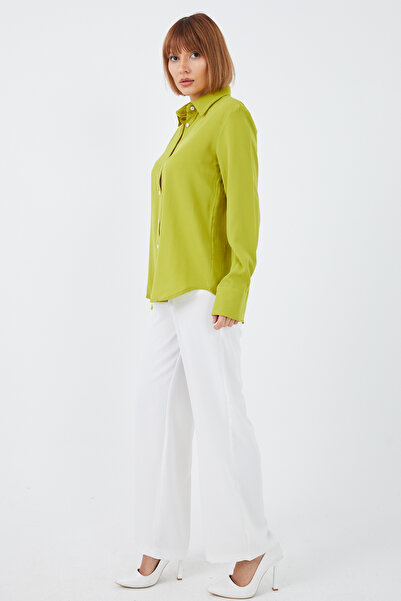 zenne Ribbed Shirt Oil Green