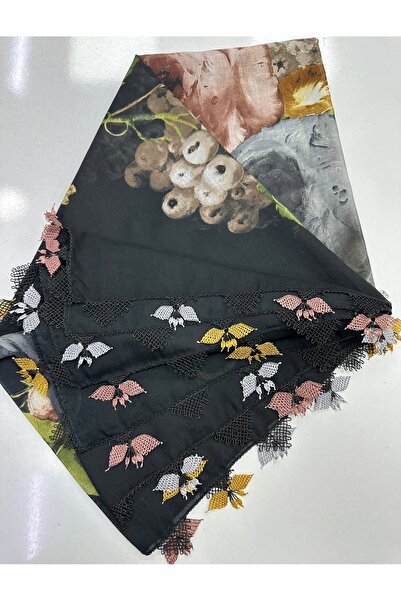 REYYAN EL İŞİ İĞNE OYALI YAZMA İĞNE OYALI TÜRBAN OYALI TÜLBENT (1 ADET)