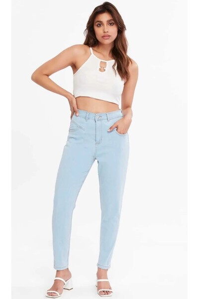 KENE JEANS High Waist Front Gusseted Flexible Tight Legs