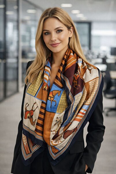 MARBERRY Sal13 Patterned Women's Shawl 180X90 cm