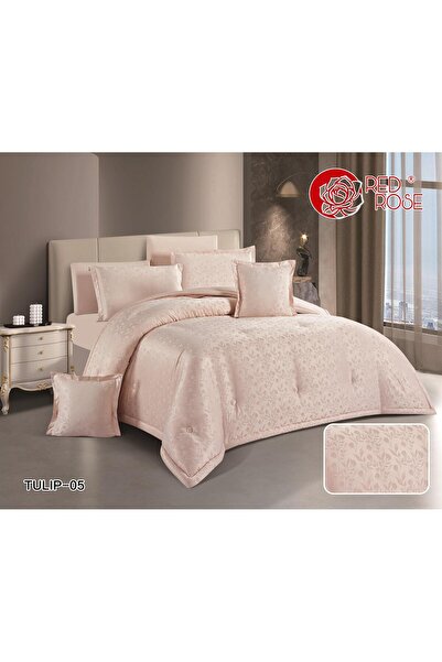 Red Rose Jacquard Microfiber Duvet(5 Pieces) - Single and Twin Sizes - Size 2...