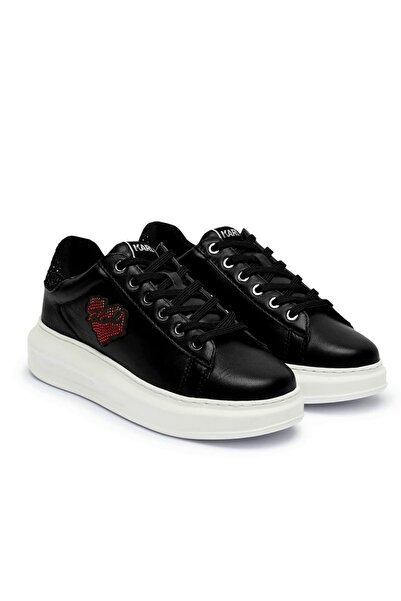 Karl Lagerfeld Heart of Karl logo and rhinestone sneakers