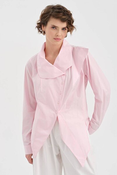 tw3 Γυναικείο πουκάμισο με μακριά μανίκια και σταυρωτό κλείσιμο στο μπροστινό...