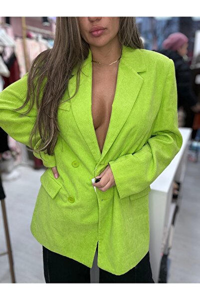 Brielle Green phosphorescent jacket - oversize 5038