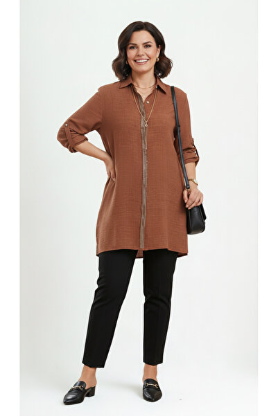 Laden Plus Size Women's Linen Seasonal High Quality Evening Dress with Stones...