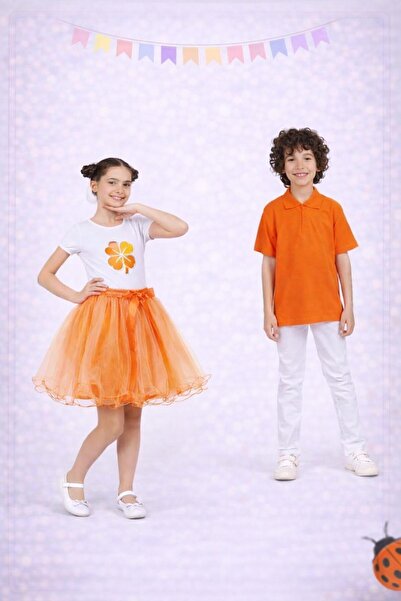 YSN 23 Nisan Erkek Kız Çocuk Gösteri Kıyafeti T-shirt Etek Pantolon Takım 2336