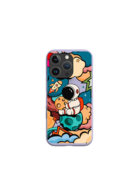 KaffCase حافظة هاتف متوافقة مع آيفون 16 برو ماكس بتصميم رائد الفضاء 3 مطبوعة