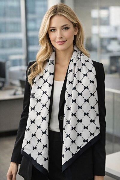 HAZAL KAYA ATELIER Sal4 Patterned Women's Shawl 180X90 cm