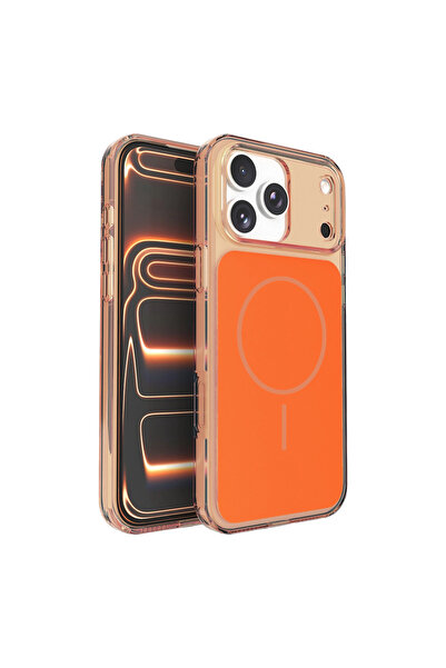 Marsilyan غطاء جوكو آيفون 17 برو ماكس بروما ماجسيف - برتقالي