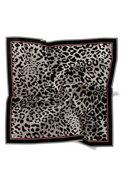 Levidor Leopard Pattern Sparkling Crystal Scarf