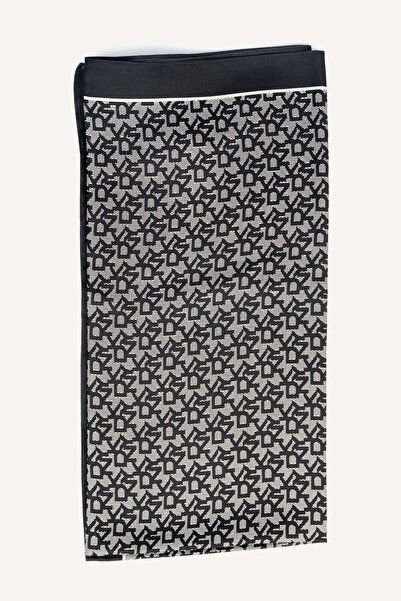 Dkny وشاح بشعار مستطيل الشكل