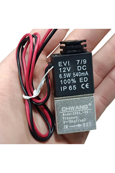 Voltaj 12V DC Selenoid Valf 2V025-08 Pnömatik Valf