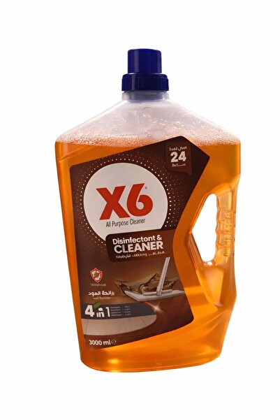 X6 Disinfectant & All-Purpose Floor Cleaner – Luxurious Oud Scent – 4-in-1 Fo...
