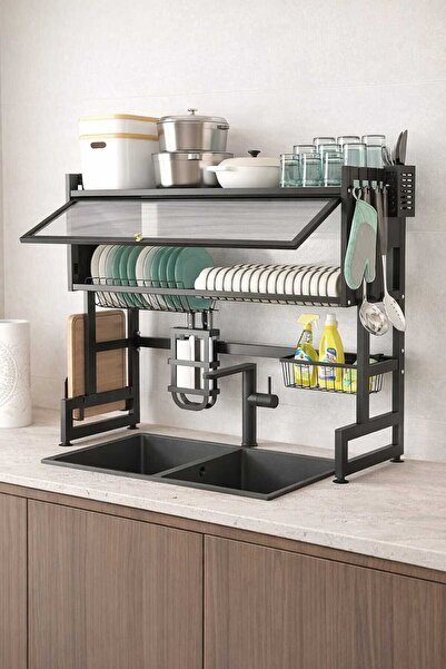 OEM Stainless steel dish drainer, 75 cm long, spacious design, practical, qui...