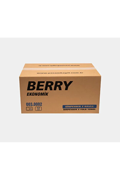 yaşam Berry Dispenser Economical Z Towel 100 Sheets *12