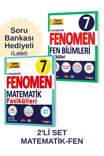 Kurmay Yayınları Kurmay Fenomen 7.Sınıf Matematik - Fen Fasikül Seti Soru Ban...