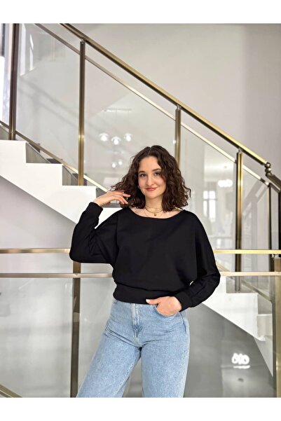 Sude Kızanlıklı Bluză din țesătură modal cu mâneci liliac