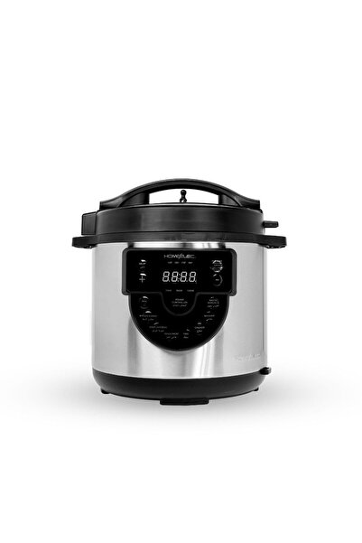Home Elec 8L Electric Pressure Cooker – 1200W | Silver