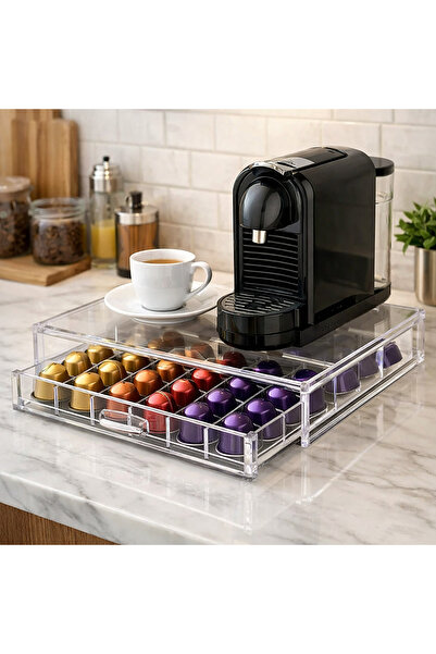 FEZA GROUP Kahve Kapsül Standı Kahve Standı ( Nespresso Original Ebatinda 70 ...
