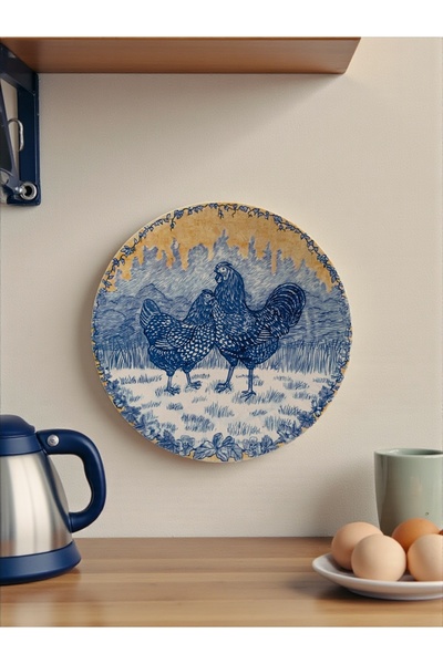 unique florya Διακοσμητικό τοίχου κουζίνας με θέμα το κόκορα και το κοτόπουλο...